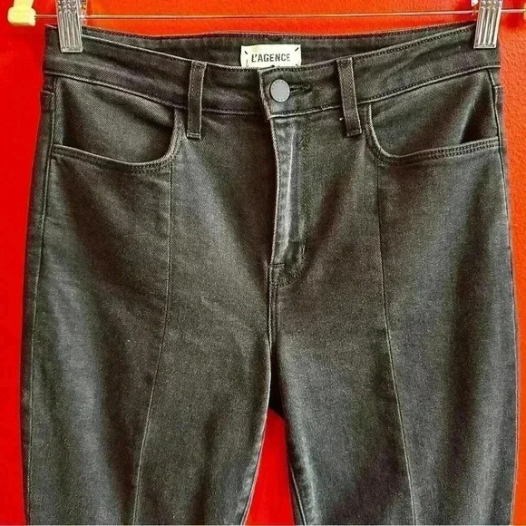 L'AGENCE Black split ankle jeans size 27 - Picture 7 of 9